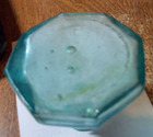 Nice Aqua Early  Hing Mold Umbrella  Ink   Crudely Made - 1860 s