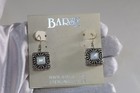 New Barse Sterling Silver 925 Scroll Earrings Hook Pierced Mother Of Pearl