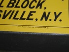 Vintage Pw Byer Shoes      Dansville New York Shoe Store 14  Metal Tin Tacker Sign