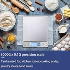 Food Digital Kitchen Weight Scale Grams   Ounces  Small  Backlit Stainless Steel