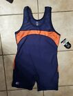 Cliff Keen Mens Large Usa Wrestling Singlet Lycra Spandex Nwt