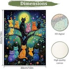 Colorful Cats Paint By Numbers Kit For Adults  Fairy Tale Cat Paint By Numbers K