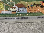Vtg Finished Needlepoint Lighthouse Living Charles Wysocki Dimensions  1980 2124