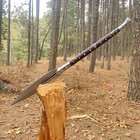 Custom Handmade Carbon Steel Blade Traditional Viking Spear   Hunting 30 Inches