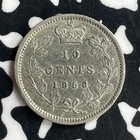 1858 Canada 10 Cents Lot jm9673 Silver  Nice 