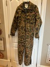Vtg Trophy Club Duck Camo Insulated Hunting Coveralls Men Small