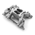 Pontiac 326 350 389 400 428 455 Mid-air    Midrise Aluminum Intake Manifold  satin