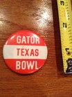 Vintage Texas Gator Bowl Pin College University Football Pinback