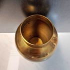 Vintage Brass Vase Made In India 6 5  Tall Nice Patina