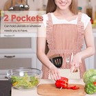 2 Pack Adjustable Kitchen Apron Cooking Apron For Women For Men With Pockets Wor