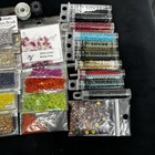 Mixed Seed Bead Lot Glass Plastic Swarovski Faux Pearl Jewelry Craft Supplies 