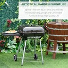 21  Portable Charcoal Bbq Grill Smoker Wheels Shelf Vent Lid Outdoor Cooking