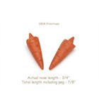 Set Of 4 -- 7 8  Orange Carrot Nose For Snowman Crafts -- Darice