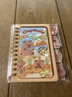 Capybara Kawaii Spiral Notebook     Gold Foil Cover     Cute Stationery Gift 4 Pack