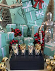 Tiffany co Salt Pepper Shakers Sterling Silver Vermeil Salt Tops 2 Pairs W Box