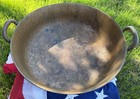 Antique Hand Hammered Copper brass Jam Pan Preserving Basin Primitive 8lb 14oz