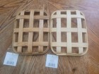 Set Of 2 Small Tobacco Baskets Brand New Reproduction Rustic Decor