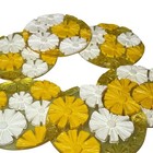 Set Of 6 Edward Beyer Designs 1969 Lucite Drink Coasters Flower Power Mcm Mod