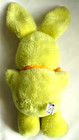 California Stuffed Toy 1973 Yellow Bunny Rabbit Plush With Ribbon 12   Tall
