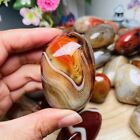 Natural Sardonyx Red Agate Quartz Crystal Energy Polished Tumbled Stone Healing