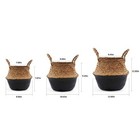 Woven Seagrass Belly Basket For Storage  Laundry  Picnic  Plant Pot Cover  An   