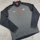 Georgia Bulldogs 1 4 Zip Pullover Nike Dri-fit Mens Large Casual Athletic Top