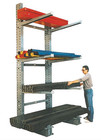 Lot Of 4 Meco Single Sided Cantilever Rack Unit 8 Ft  Height 5000 Lb  Capacity
