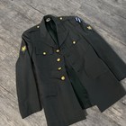 Vintage Us Army Dress Green Class A Service Uniform Coat Jacket Size L