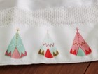 Pottery Barn Kids Crib Skirt 28  X 52  Dust Ruffle  Color Teepee   Tent Pattern