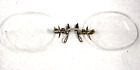 Antique Pince Nez Eyeglasses - 1 10 12k Gold Filled - W  Case  Bi-focal