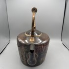 Antique English Dovetailed Lined Solid Copper Kettle Boiler Brass Patina Signed
