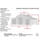 42 x30 x13  Metal Garage Shed Barn Outdoor Storage Heavy Duty Galvanized Steel