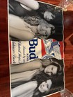 Vintage Budweiser Poster Beer Girls 4 Models 1989 Sexy Man Cave