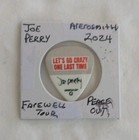 Joe Perry Aerosmith Tour Issued Guitar Pick Farewell Tour 2024 Peace Out 
