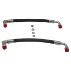 2x For John Deere Tractor Loader 5800psi Hydraulic Hose W 90   Fittings