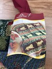 Vintage Mia Lane Labrador Christmas Puppies Tapestry Throw Blanket   Bag New