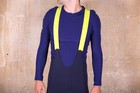 New Dark Navy Chartruese Rapha Thermal Pro Team Ii Cycling Bib Tights W pad Xl