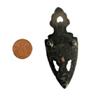 Vintage Antique Mini Cast Iron Sad Iron Floral Trivet Toy Sample Size Collector
