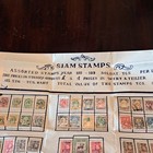 Thailand Stamps 1880s-1930s Air Mail Regular Issue Block Multicolor Pre-decimal