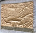 Vintage Red French Floral Wall Hanging Tapestry Gold Velvet Panel 44    X 36   