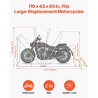 Motorcycle Shelter Shed Cover Storage Tent Flip-up W  Lock Safe Garage S L Size