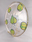 Vintage Retro Georges Briard Midcentury Glass Serving Plate  Apples   Pears