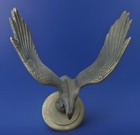 Vintage 1970 s Solid Brass Eagle Sculpture Figure Statue Large 11 