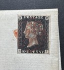 Great Britain Qv 1d Black Plate 3 On Cover To Fylde  From Workington