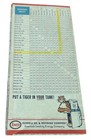 North Dakota South Dakota Vintage Road Map Nebraska Enco Gas Station 1965