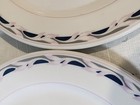 Continental Airlines rego Bread Plates  Set Of 6 Floral Trim  Nice 