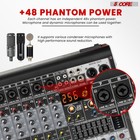5core Audio Mixer 8 Channel Dj Soundboard Usb Interface Bluetooth Xlr Console
