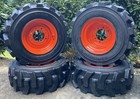 12-16 5 Grd Frc 400 Ultra Skid Steer Tires wheels rims For Bobcat   More
