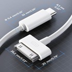 30-pin To Usb C Adapter Charging Data Sync Cable For Iphone 4 4s 3gs Ipad 3 Lot