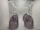 4 Cristal D   arques Durand Antique Amethyst Water Goblets Glasses  8 